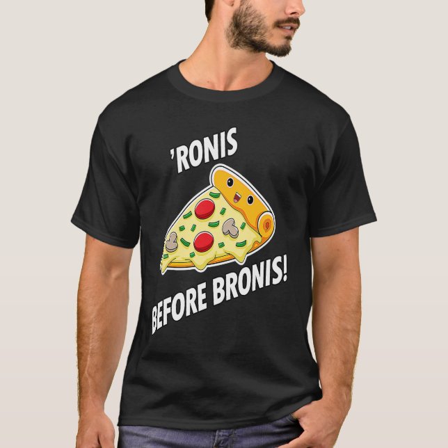 Camiseta Pizza Pepperonis 'Ronis Before Bronis de Pizzas (Anverso)