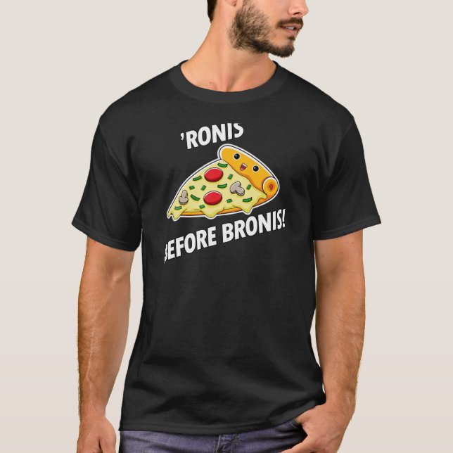 Camiseta Pizza Pepperonis 'Ronis Before Bronis de Pizzas (Anverso)