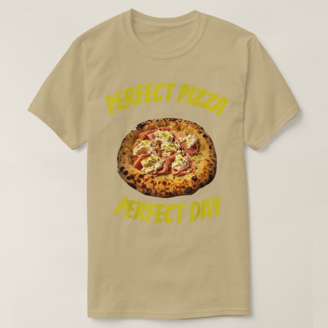Camiseta Pizza Perfecta Día (Diseño del anverso)