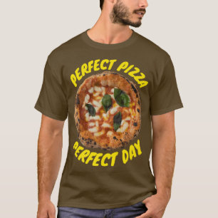 Camiseta Pizza Perfecta Día Marg Tradicional Italiano