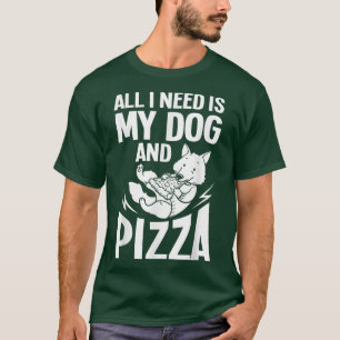 Camiseta Pizza Perro Comer Entrega Pizzeria Cachorros itali