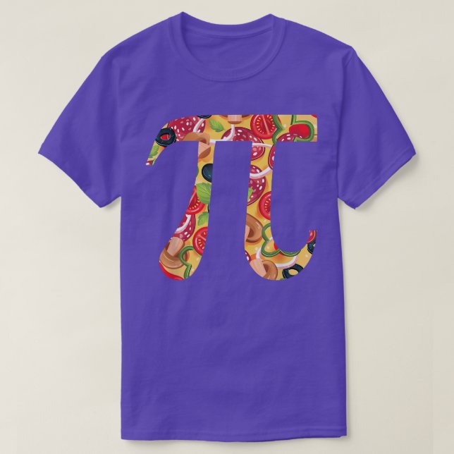 Camiseta Pizza Pi Funny Pi Day divertido Pizza  (Diseño del anverso)