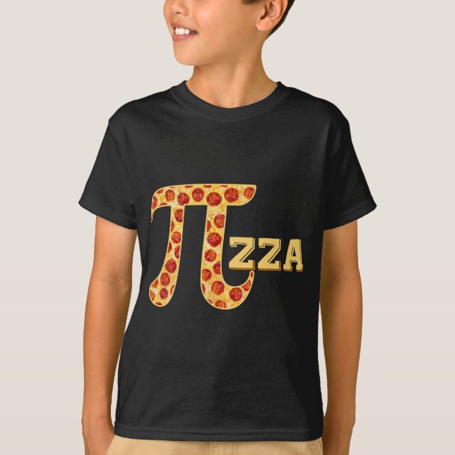 Camiseta Pizza Pi Math Aprecia a Estudiante Escolar (Anverso)
