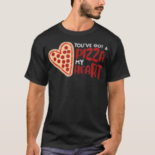Camiseta Pizza Pie Heart Shaped Funny Food Pun Chiste y