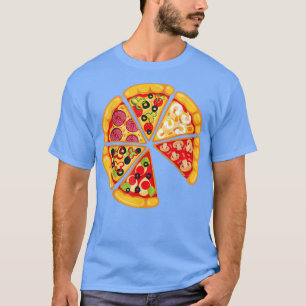 Camiseta Pizza Pie & Slice Dad Y El Hijo Pizza Matando Pizz
