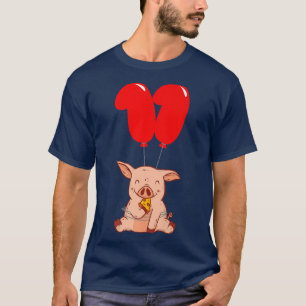 Camiseta Pizza Pig11th Birthdaykids Fiesta en globo 2255428