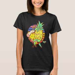 Camiseta Pizza piña bailando Aloha Beach Hawaii verano