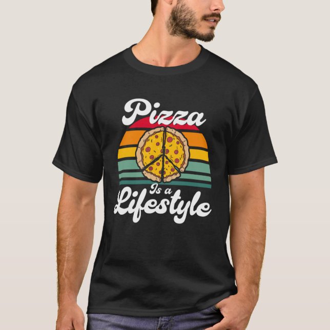Camiseta Pizza Pizza Es Una Comida De Pizza Slice De Estilo (Anverso)