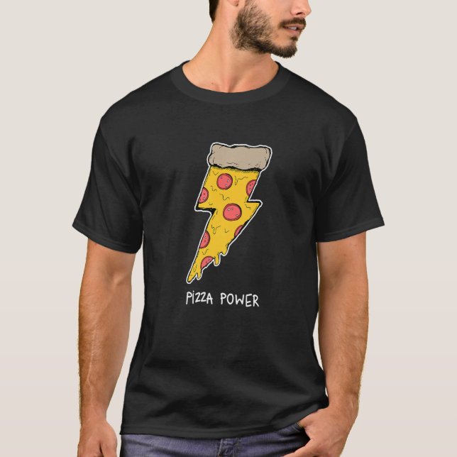 Camiseta Pizza Pizza pizza fresca poder relámpago (Anverso)