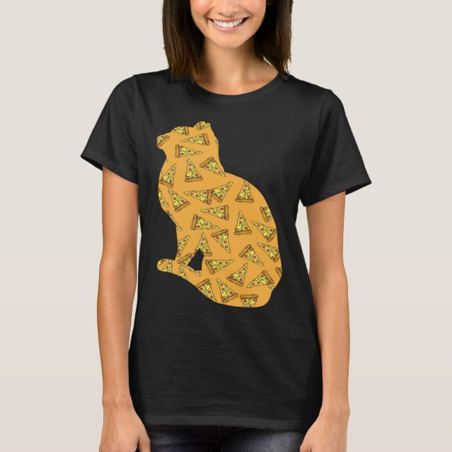 Camiseta Pizza  Pizzaiolo Pizza Cat (Anverso)