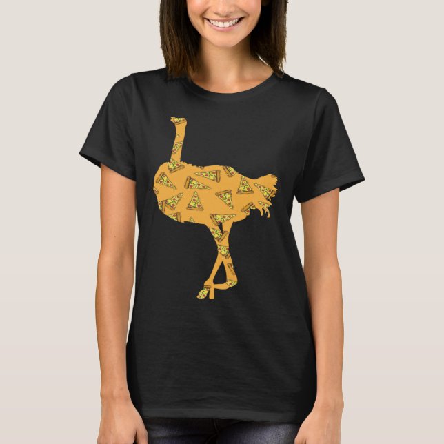 Camiseta Pizza  Pizzaiolo Pizza Ostrich (Anverso)