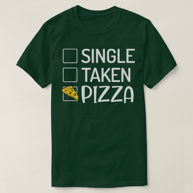 Camiseta Pizza Pizzalove De Pizza Tomada Única  (Diseño del anverso)