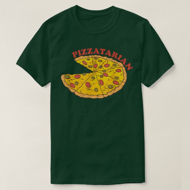 Camiseta Pizza Pizzatarian Comida rápida Graciosa Pizza Lov (Diseño del anverso)