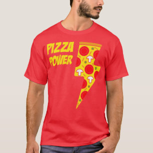 Camiseta Pizza Power Food Lover comida italiana Funny Hombr
