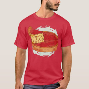 Camiseta Pizza Profunda Comida Para Comer Sabrosa