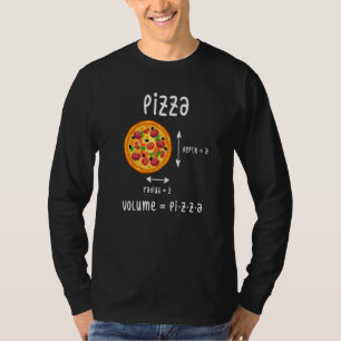 Camiseta Pizza Profundidad A Radio Z Volúmen Matemáticas Co