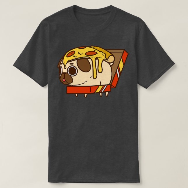 Camiseta Pizza Pug (Diseño del anverso)
