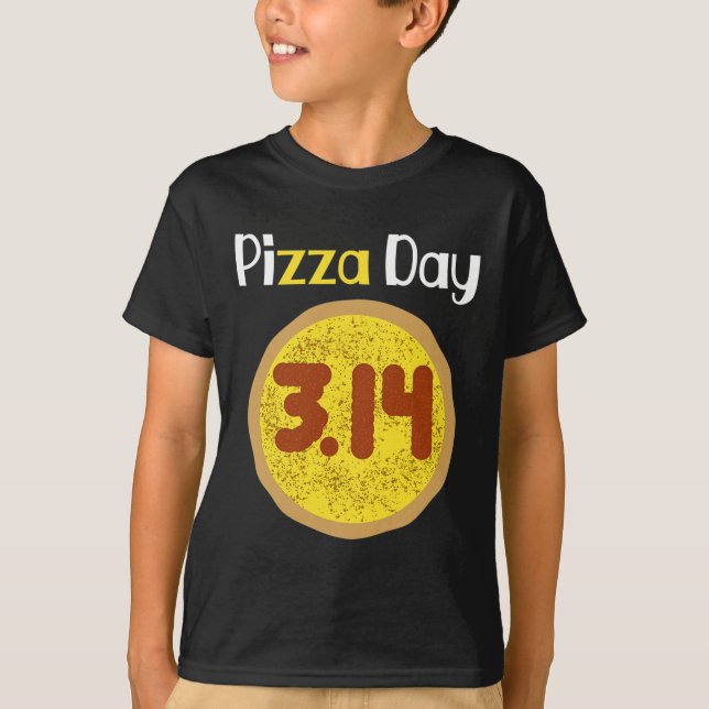 Camiseta Pizza Pun Shirt 3.14 Pizza Pi (Anverso)