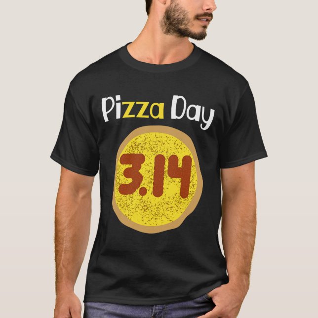 Camiseta Pizza Pun Shirt 3.14 Pizza Pi (Anverso)
