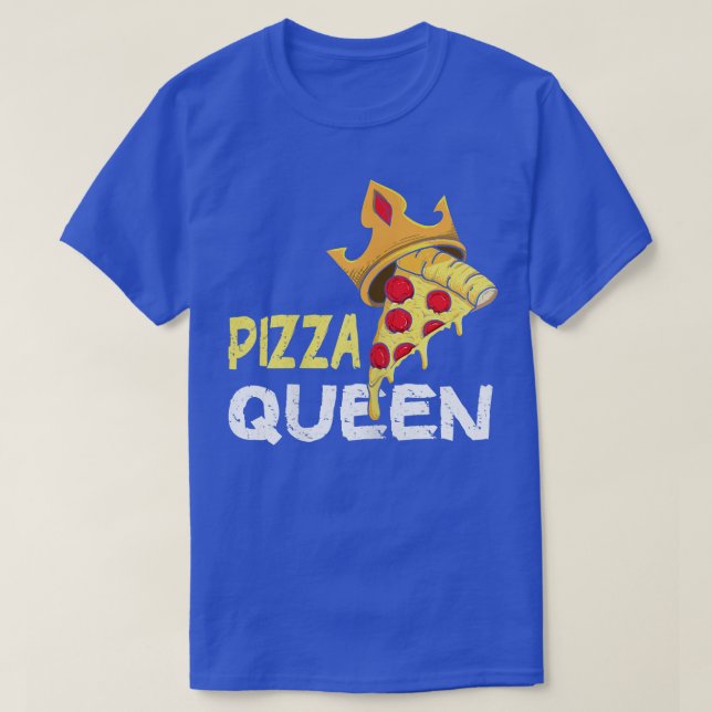 Camiseta Pizza Queen Funny Fast Food1102  (Diseño del anverso)