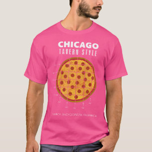 Camiseta Pizza Regional Corte de Taberna de Chicago Rodaja 