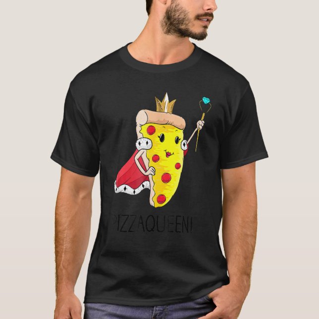 Camiseta Pizza Reina Tee Pepperoni Pizza Slice Reina (Anverso)