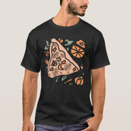 Camiseta Pizza Retro con giro de calabaza