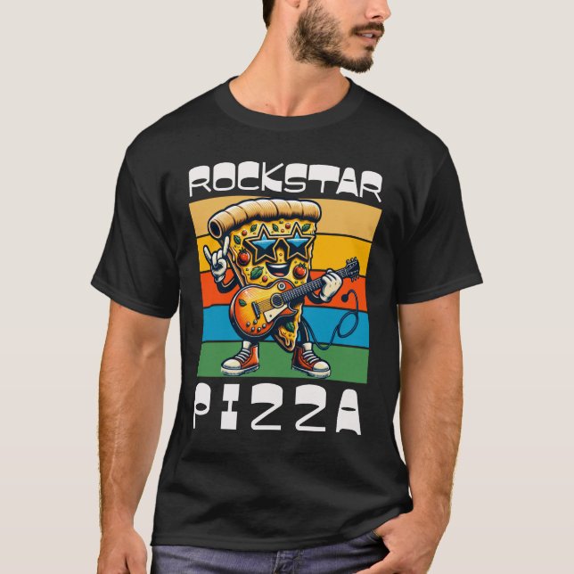 Camiseta Pizza Rockstar (Anverso)