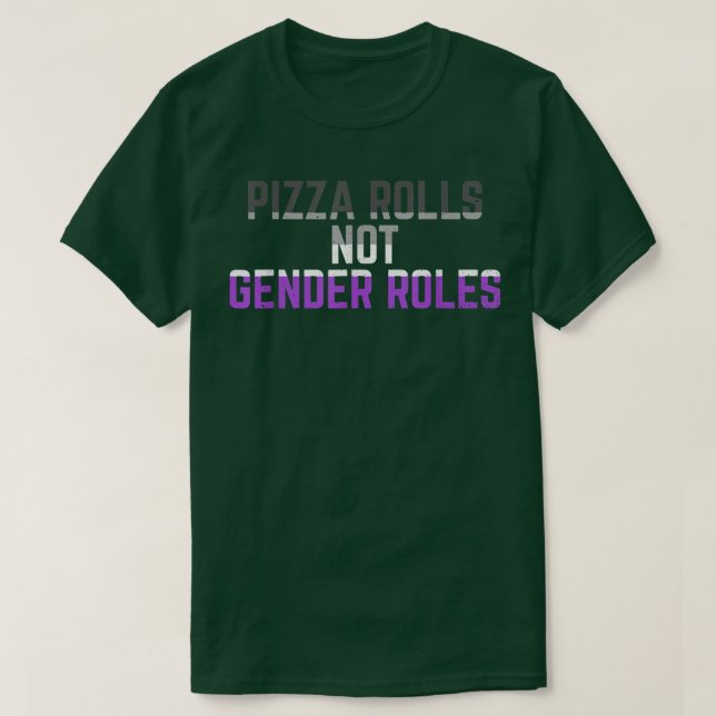 Camiseta Pizza Roll No Roles De Género No Genderflui Binari (Diseño del anverso)