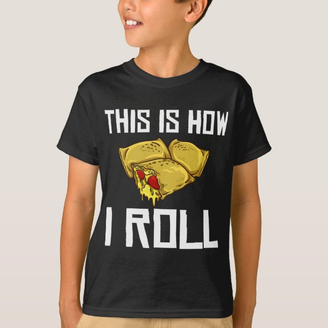 Camiseta Pizza Rolls Cheese Pepperoni Vegan (Anverso)