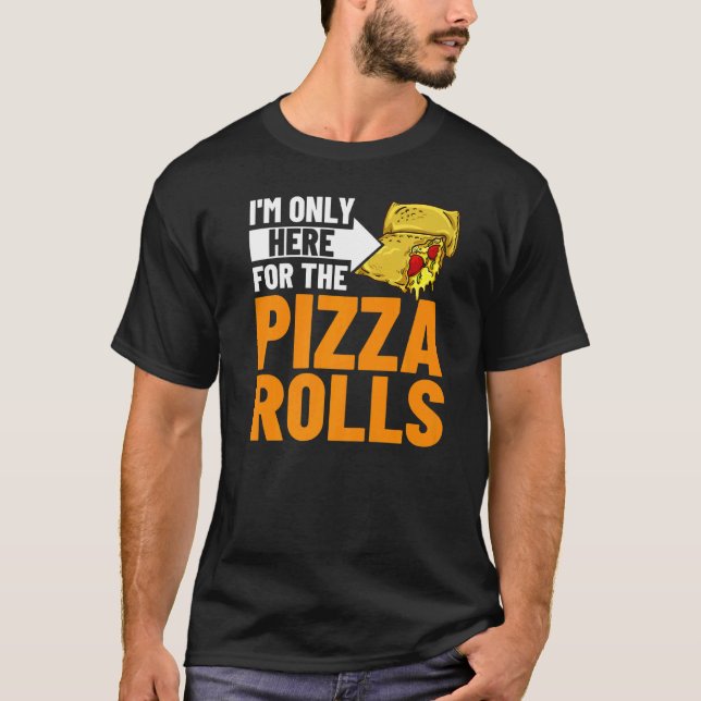 Camiseta Pizza Rolls Cheese Pepperoni Vegan (Anverso)