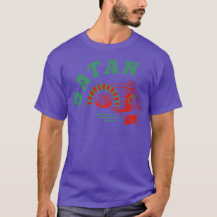 Camiseta Pizza Satan Occult Punk Gótico Baphomet Devil Blac