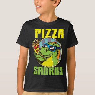 Camiseta Pizza Saurus T-Rex Dinosaurio comiendo pizza Pizza