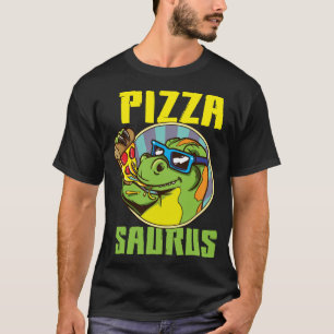 Camiseta Pizza Saurus T-Rex Dinosaurio comiendo pizza Pizza