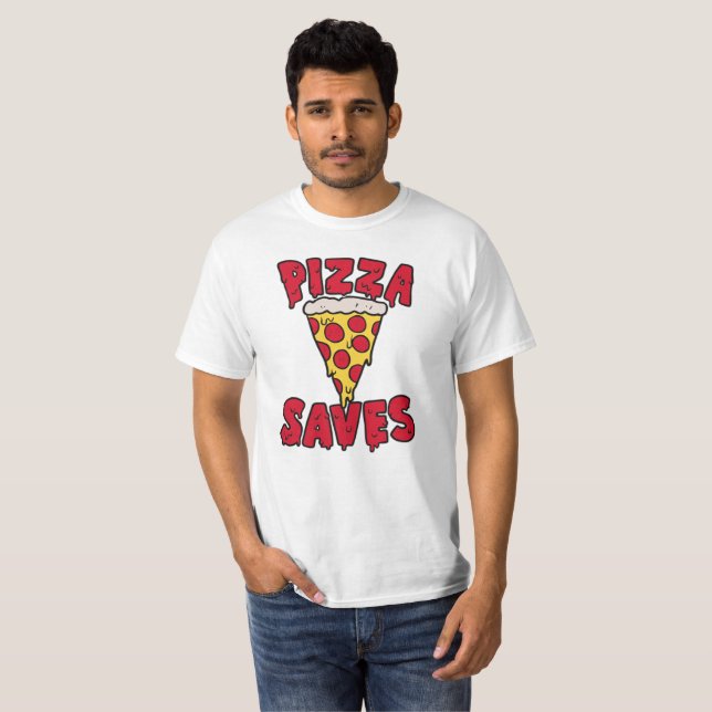 Camiseta Pizza Saves (Anverso completo)