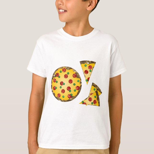 Camiseta pizza secuencial (Anverso)