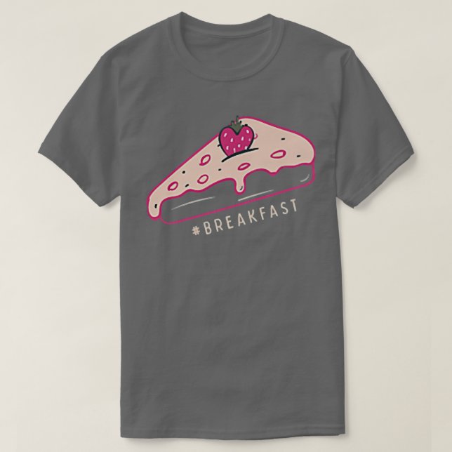 Camiseta Pizza Slice Comida rápida Desayuno Amo Frutos Form (Diseño del anverso)