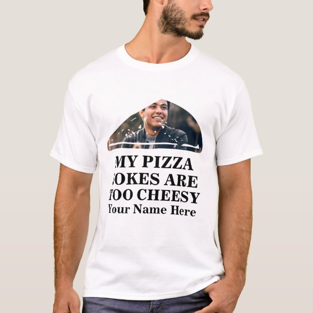 Camiseta Pizza slice con forma de foto divertida día de los (Anverso)