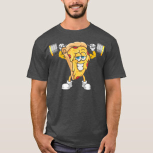 Camiseta Pizza Slice Haciendo plazas, Bodybuilding Fitness 