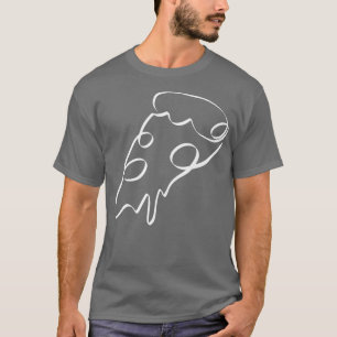 Camiseta PIZZA SLICE LINE ART Hungry Foodie Gourmet F