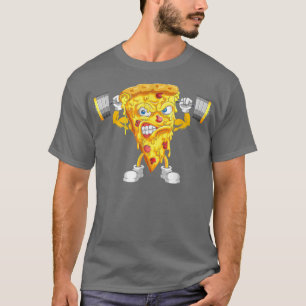 Camiseta Pizza Slice Making Squats, Bodybuilding Fitness Gy