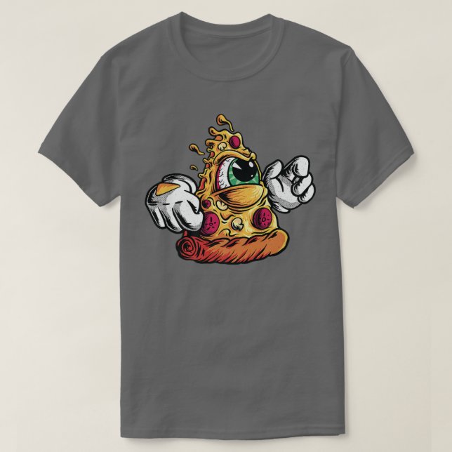 Camiseta Pizza Slice Monster Funny Pizza Love Pizzatarian 2 (Diseño del anverso)