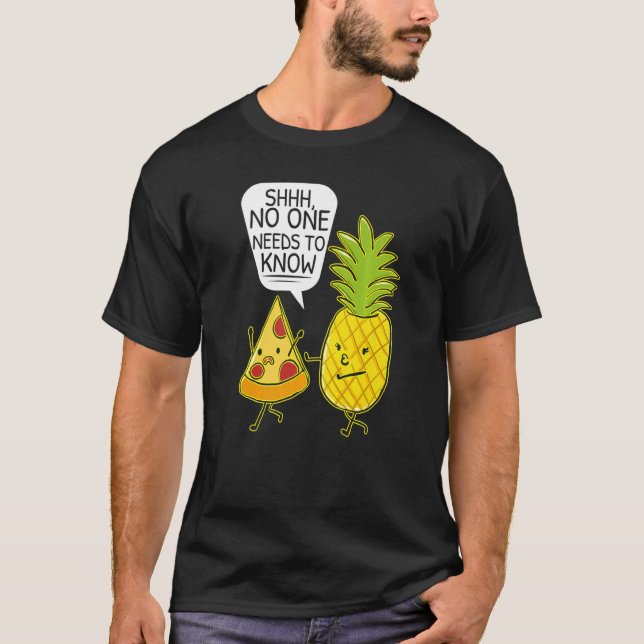 Camiseta Pizza Slice Piña Fruta Tropical (Anverso)