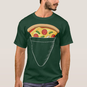 Camiseta Pizza Slice Pocket Tee Guay Comida italiana Tee