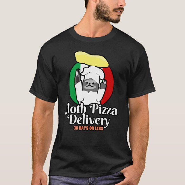 Camiseta Pizza Sloth (Anverso)
