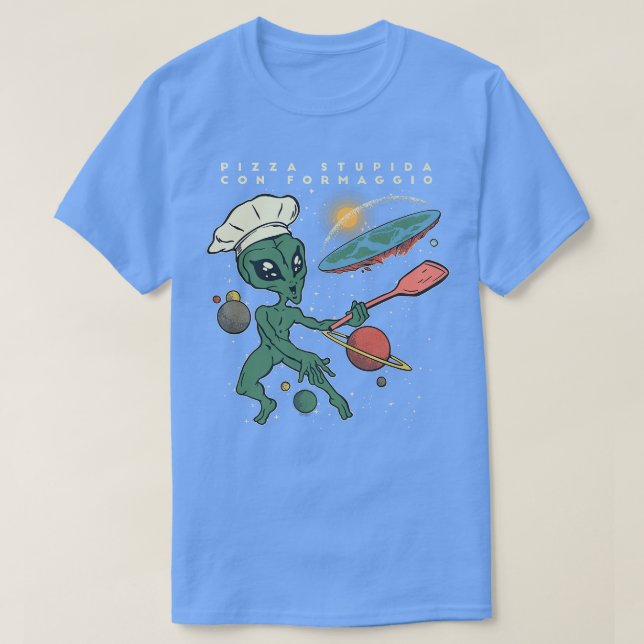 Camiseta Pizza stupida con formaggio  (Diseño del anverso)