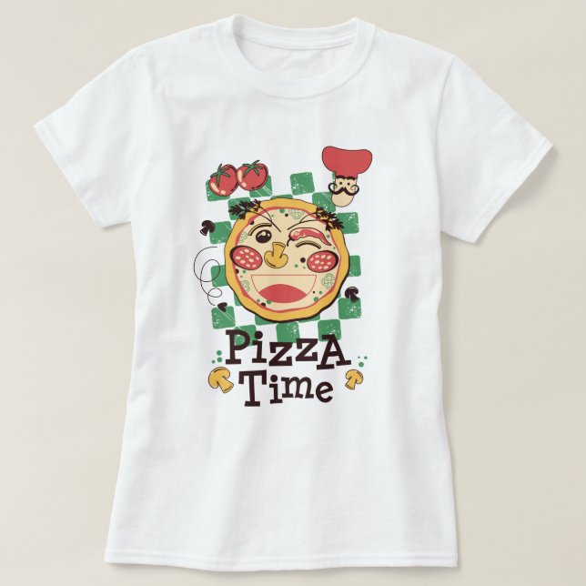 Camiseta Pizza T-Shirt (Diseño del anverso)