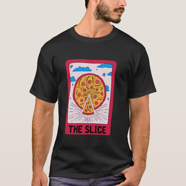 Camiseta Pizza Tarot Card Italian Food Halloween Pizza Love (Anverso)