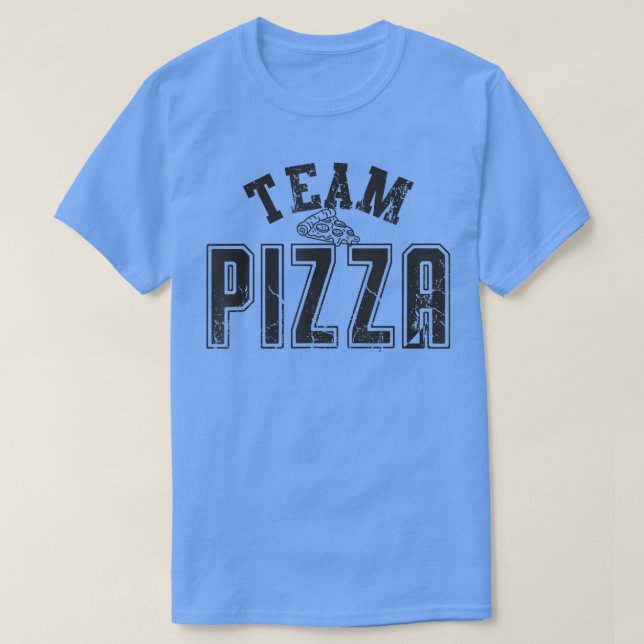 Camiseta Pizza Team coincidiendo me encanta el amante de la (Diseño del anverso)