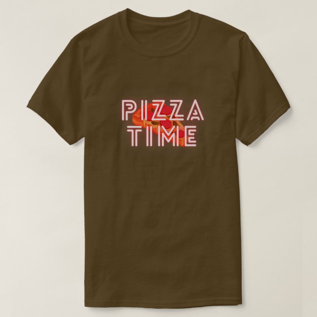Camiseta Pizza Time Lazy Chill Design 24614541 (Diseño del anverso)